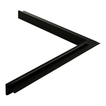 Taklist standard insida hörn svart 45 mm

