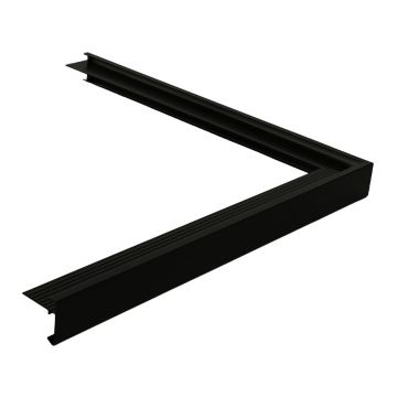 Taklist standard ytterhörn svart 45 mm
