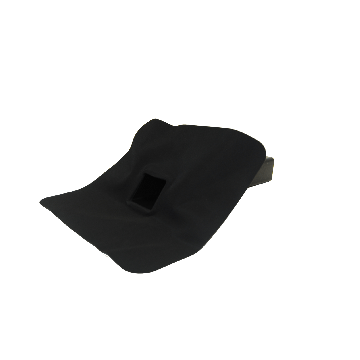 EPDM avvattningssystem 60mm x 80mm - 45-graders utlopp

