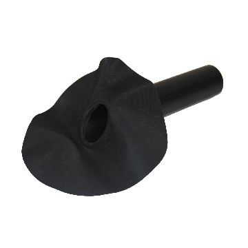 EPDM avvattningssystem 90 mm - 45-graders utlopp
